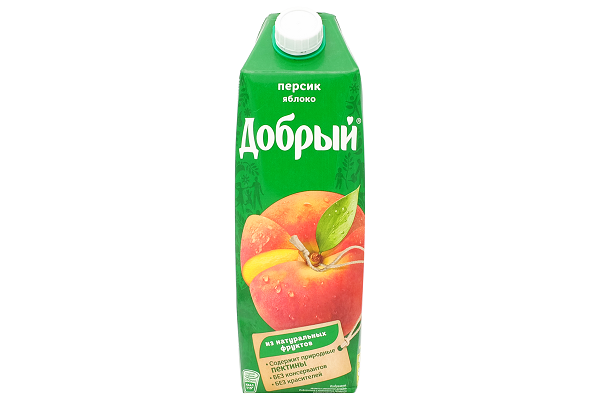 Нектар Добрый персик-яблоко 1л