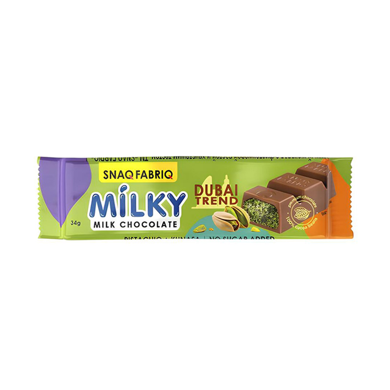 Шоколад MILKY мол. с фисташкой и хруст.тестом 34г Дубай