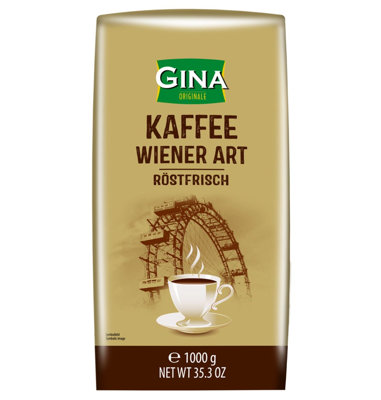 Кофе Gina Kaffee Wiener art зерно 1 кг
