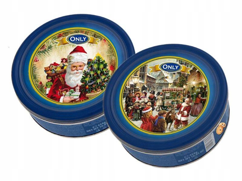 Печенье Butter cookies Рождественское сахарное 454г Only ж/б