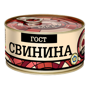 Мясо Свинины ГОСТ в с/с 325г ж/б МКК