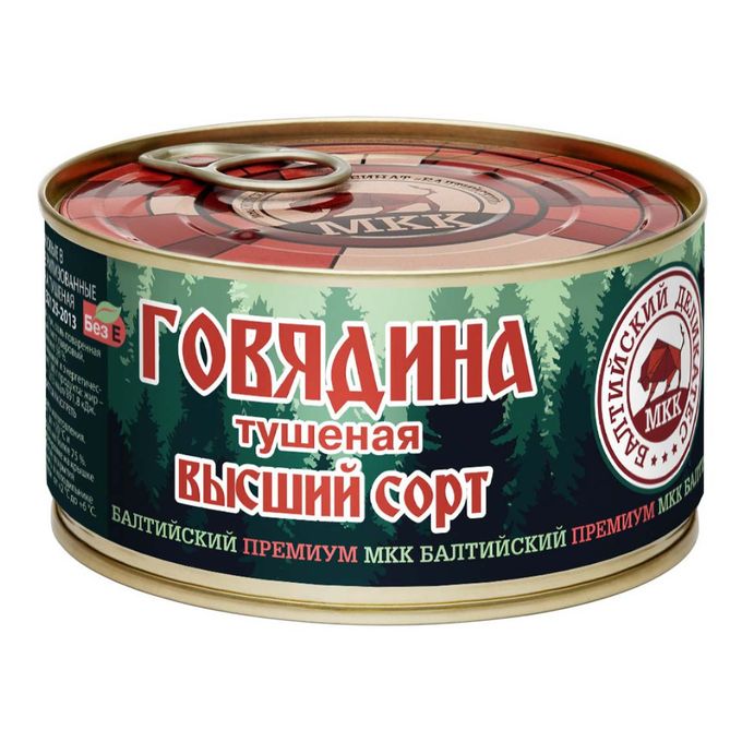 Мясо Говядины в с/с 325г ж/б Балтийский Деликатес