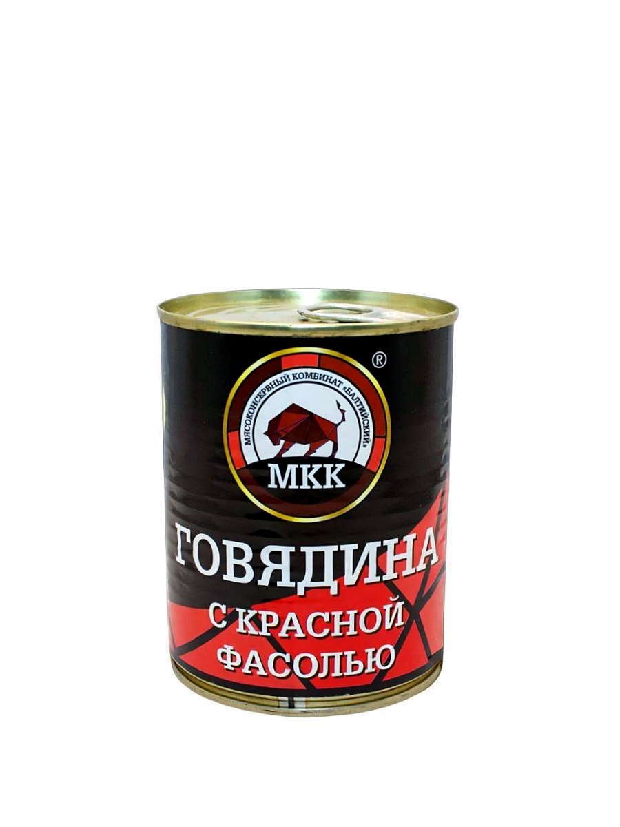 Мясо Говядины с фасолью и луком  340г ж/б МКК