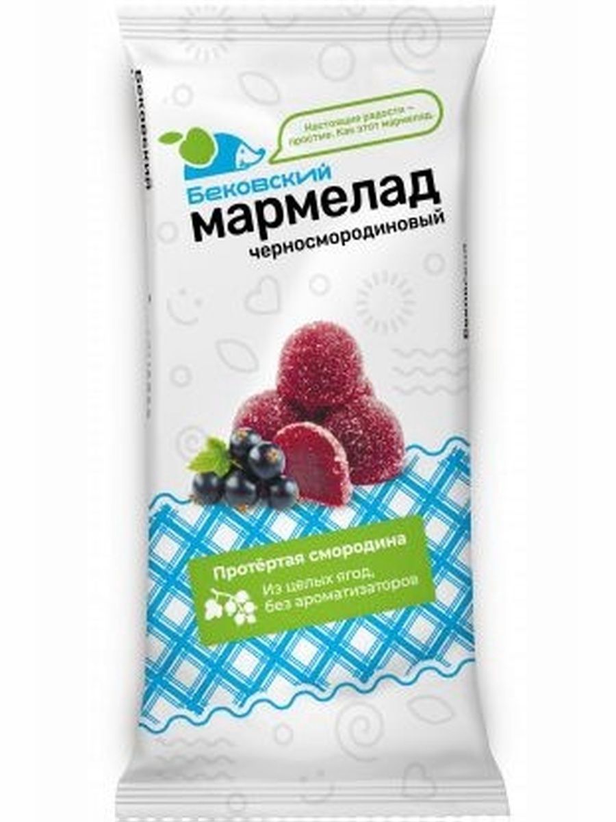 Мармелад Бековский черносмородиновый 260г