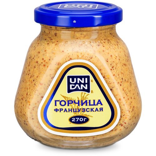 Горчица ЮниДан Французская 270г ст/б