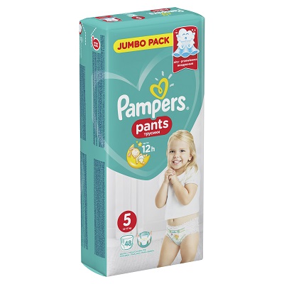 Подгузники-трусики Pampers Pants Junior 48шт (12-17кг)
