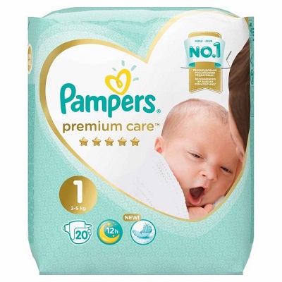 Подгузники-трусики Pampers Premium Care  2-5кг 20шт.