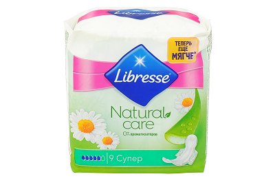 Прокладки Libresse Natural Care Ultra super 9шт