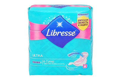 Прокладки Libresse Invisible Ultra super dry  8шт