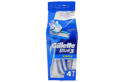 Станок Gillette Blue Simple-3  4шт