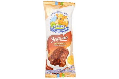 Мороженое КизК эскимо шоколадное в шок.гл. с дробл.какао 70г