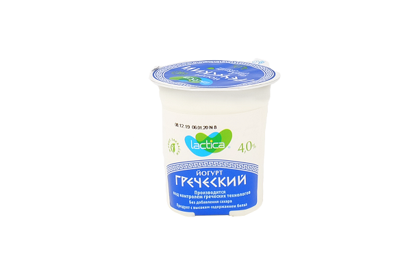 Йогурт Лактика Греческий натур. 4,0% 120г