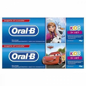 Паста/з Орал-Б KIDS Frozen/Cars 3+ Легкий вкус 75мл