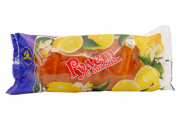Рулет с лимоном 200г Каравай