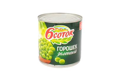 Горошек зел. 6 Соток 425мл/400г