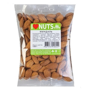 Миндаль 125г I Love Nuts
