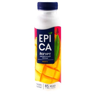 Йогурт EPICA пит. 2,5% 290г манго БЗМЖ