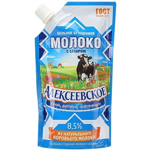 Молоко сг/сах Алексеевское ГОСТ 8,5% 270г БЗМЖ
