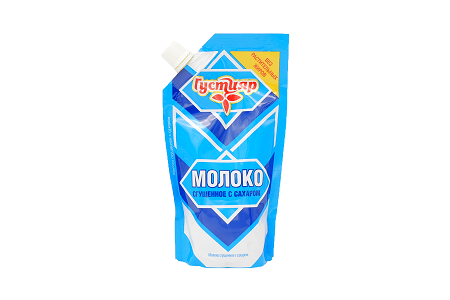 Молоко сг/сах Густияр 0,2% 270г дой-пак  БЗМЖ