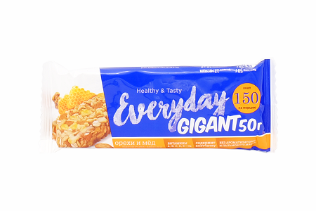 Батончик-мюсли EVERYDAY Granola орехи/мёд 50г