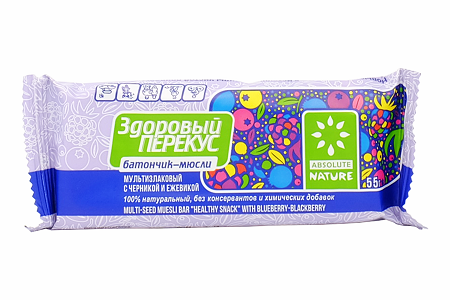 Злаковый батончик corny big Blueberry с черникой, 40 г