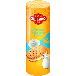 Печенье Яшкино Со слив.кремом 182г
