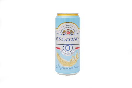 Пиво Балтика-0 пшеничное б/а  0,45л ж/б