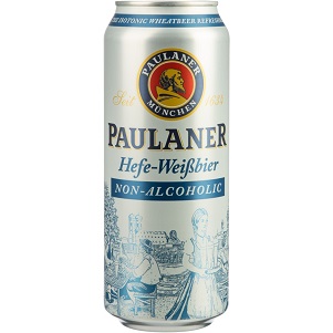 Пиво Пауланер Хефе-Вайсбир б/а 0,5л ж/б