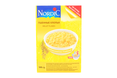 Хлопья Нордик пшенные 500г