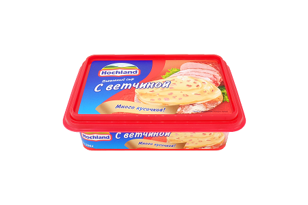 Сыр пл. Хохланд 55% 200г с ветчиной БЗМЖ