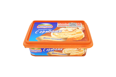 Сыр пл. Хохланд 55% 200г с грибами   БЗМЖ