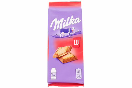 Шоколад Милка мол. с печеньем LU 87г
