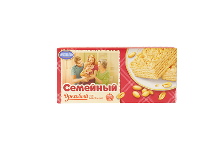 Торт Семейный ореховый 230г Коломенское