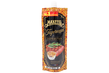 Горчица Махеевъ Зернистая 140г дой-пак