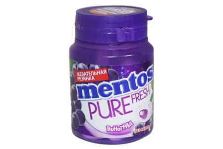 Резинка жев. Ментос Pure Fresh виноград  54г