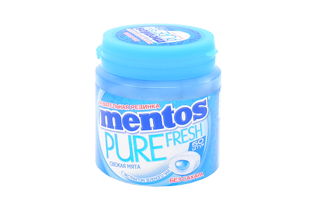 Резинка жев.Ментос Pure свежая мята  100г пл/б