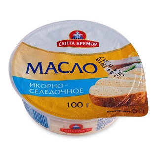 Масло С.Бремор икорно-селедочное 100г