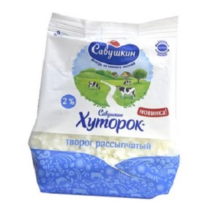 Творог Савушкин Рассыпчатый 2% 350г БЗМЖ