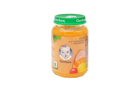 Gerber пюре рагу из телятины с овощами