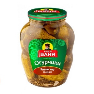 Огурцы Дядя Ваня Рязанские  соленые  950г ст/б