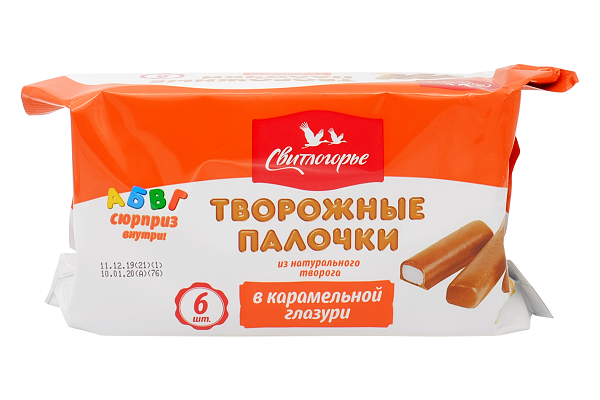 Сырок гл. Свитлогорье в карам.гл. ваниль 180г 23% 6шт БЗМЖ