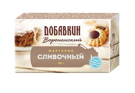 Маргарин Добавкин Воронежский Сливочный 180г