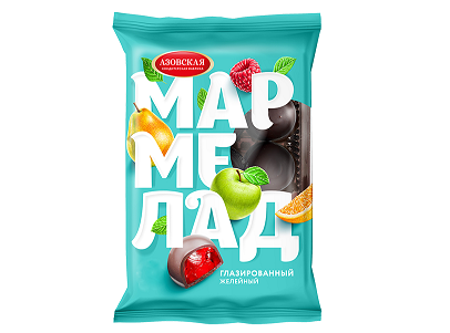 Мармелад Желейный глазир. 250г Азовская КФ