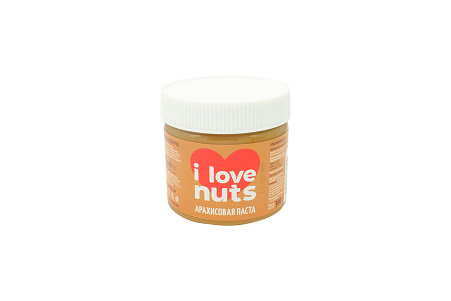 Паста I Love Nuts из жареного арахиса 300г пл/б