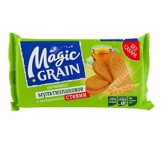 Печенье Magic Grain мультизлаковое с экстр. стевии 150г