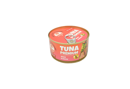 Тунец HUNGROW Premium филе в масле 185г ключ