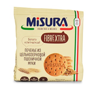Печенье Misura из цельнозер. пшенич.муки 120г