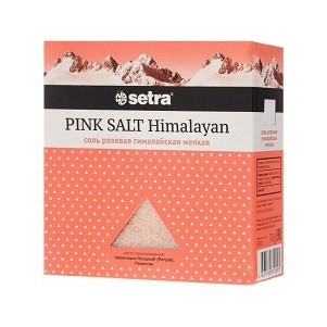 Соль SETRA розовая гималайская 500г мелкая