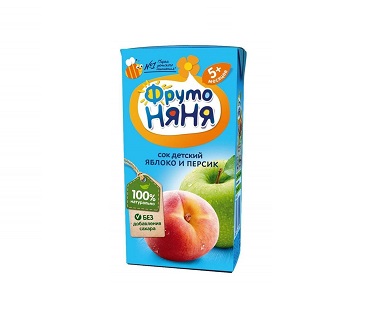 Сок Фр.Няня яблоко/персик 0,2л