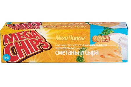 МегаЧипсы сметана/сыр  100г